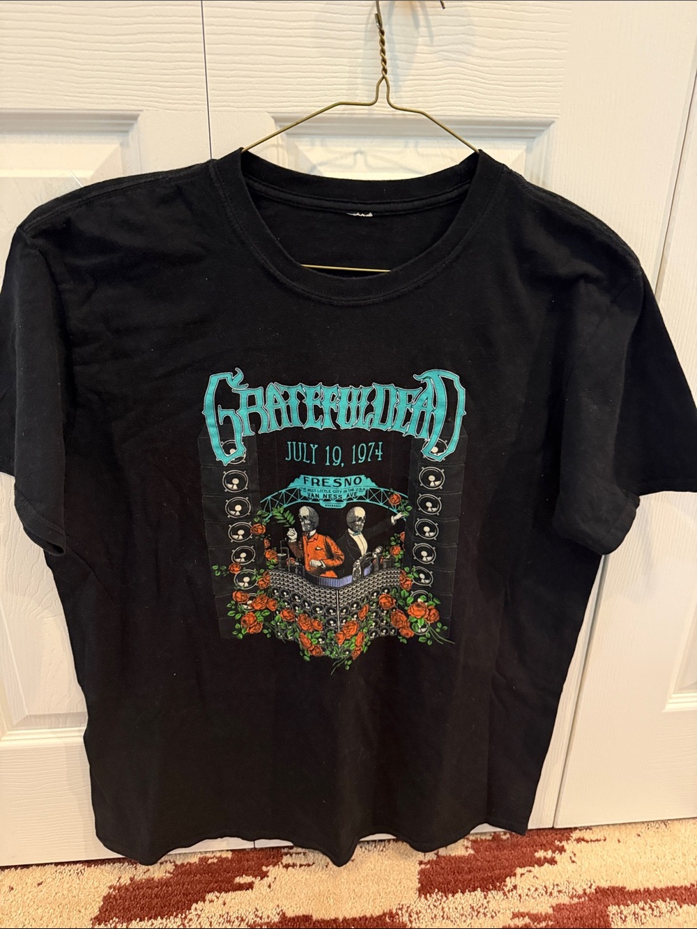 Grateful Dead Fresno Concert Graphic Tee - Black..preowned ..sizeXL
